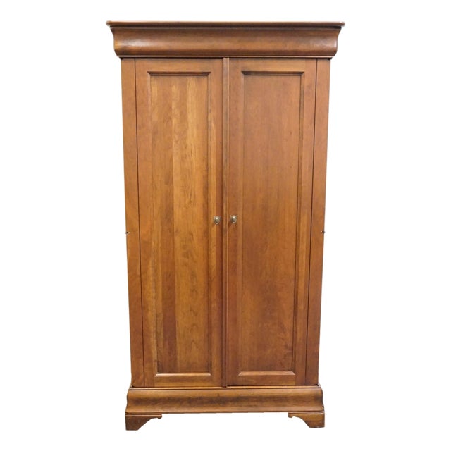 Durham Furniture Chambord Collection Solid Cherry Contemporary Traditional Style 41" Armoire 975-160 For Sale