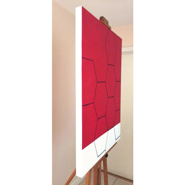 A beehive-like structure stands for instinct which is our primitive nature. A red color stresses its uninhibited strength...