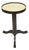 Small Contemporary Industrial Style Round Accent Drinks Candle Stand Side Table For Sale