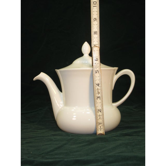 1930s Art Deco Demitasse / Tea, Lunch Set 4 Place Setting, White Porcelain p.a.l.t. Czecho-Slovakia For Sale - Image 17 of 18