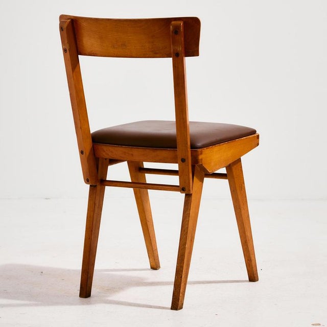 Vintage Side Chair in Oak For Sale - Image 3 of 18