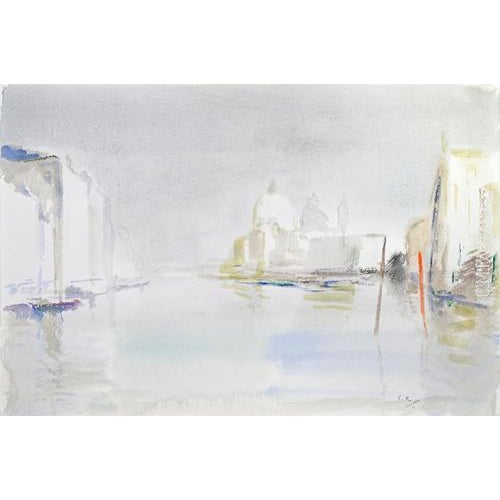 Watercolor on heavy paper realized by Carlo Ravagnan in 1992. Hand signed lower right. Title on rear. Excellent condition....