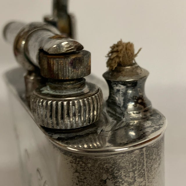 Silver Vintage Mid-Century Sterling Silver Table Lighter For Sale - Image 8 of 11