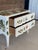 Wood Vintage Baker Furniture Custom Painted Tropical Decoupage Appliqué Chest For Sale - Image 7 of 12