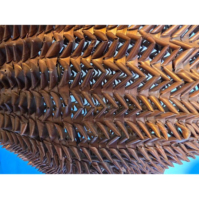 1960s Mid-Century Modern Woven Rattan Crane Sculpture For Sale - Image 5 of 9