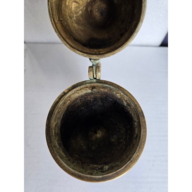 18th Century Italian Brass Incense Burner For Sale - Image 11 of 12