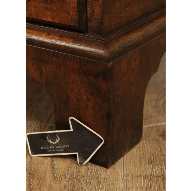Baker Furniture Georgian Style Walnut Bachelors Chest For Sale - Image 9 of 12