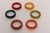 1930s Art Deco Multi-Color Bakelite Napkin Rings - Set of Six For Sale In New York - Image 6 of 16