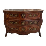 18th Century Louis XIV/XvVWalnut Bombe Chest With Hoof Foot For Sale