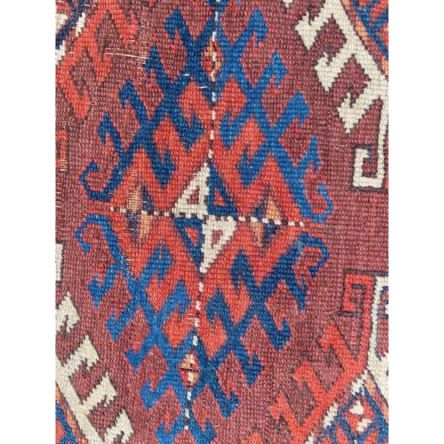 Antique Turkmen Yumut Rug For Sale - Image 13 of 18