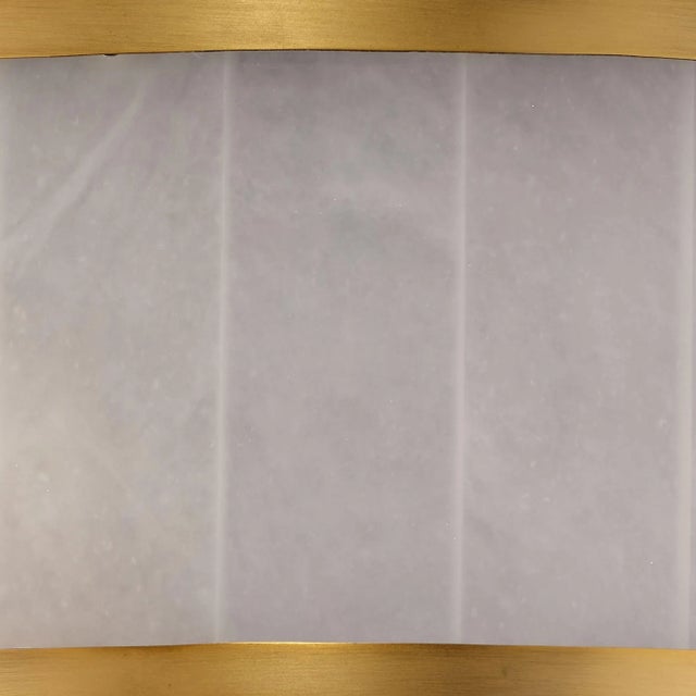 Contemporary Jamie Young Large Upsala Alabaster Flush Mount Ceiling Light For Sale - Image 3 of 5