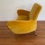 Mid-Century Modern Vintage Mid Century Modern Yellow Velvet Loveseat Chair For Sale - Image 3 of 9