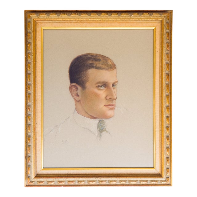 Portrait of a Handsome Man - Vivian Louise (Freundt) Gugel, C. 1967 For Sale