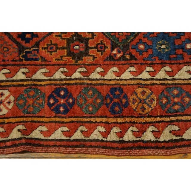 Mid 19th Century Antique Persian Kurdish Rug For Sale - Image 5 of 6