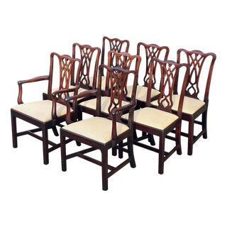 Antique George IV Mahogany Dining Chairs, 1830, Set of 8 For Sale