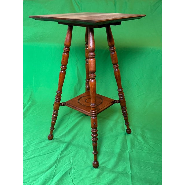 Late 19th Century 1800s Austrian Made Plant Stand Parlor Table. Antique and Masterfully Restored by Legacy and Lacquer. For Sale - Image 5 of 9