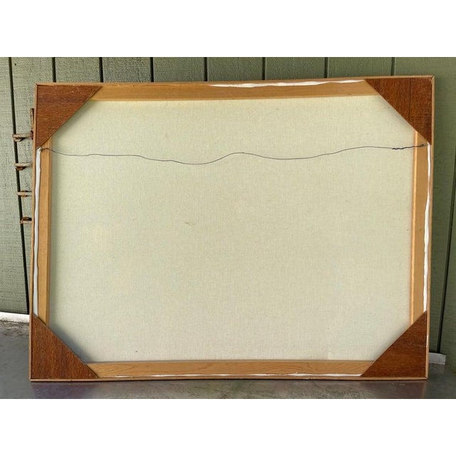 Brown Very Large Abstract Expressionist Cow Painting For Sale - Image 8 of 12