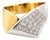Late 20th Century Estate 18k Two-Tone Yellow & White Gold Pave Diamond Cocktail Ring, Size 11.5 For Sale