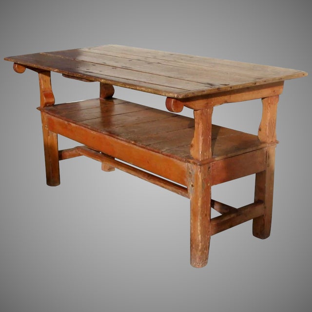 English Pine Metamorphic Table Bench with Lift Top For Sale - Image 9 of 9