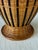 Wood Vintage Boho Handmade Rattan & Ceramic Mixed-Material Vase For Sale - Image 7 of 11