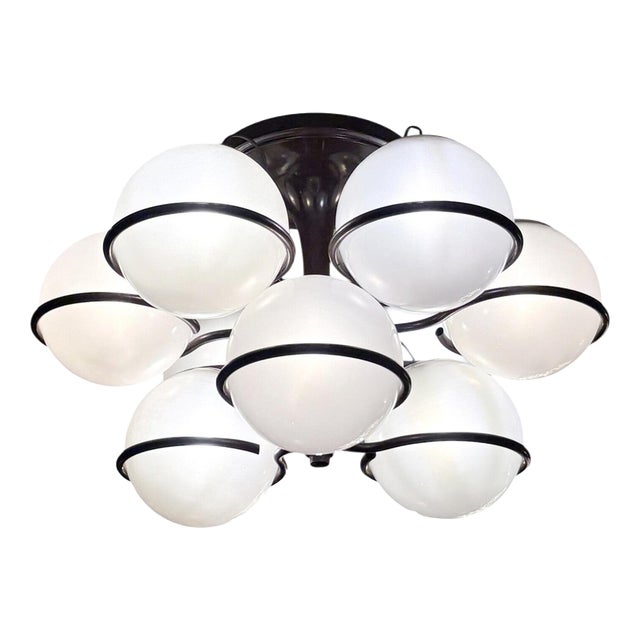 Mod. 2042-9 Chandelier by Gino Sarfatti for Arteluce, Italy, 1960s For Sale