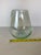 Turquoise Vintage Hand-Blown Pale Turquoise Glass Vase, Tapered Form For Sale - Image 8 of 9