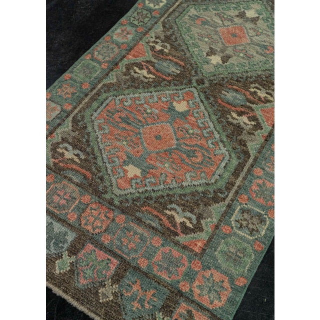 Black Turkish Oushak Rug 2'9" x 8'4" #20222 For Sale - Image 8 of 8