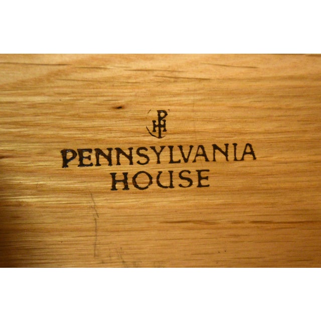 Brown 1990s Refinished Cherry Nightstands by Pennsylvania House - A Pair For Sale - Image 8 of 8