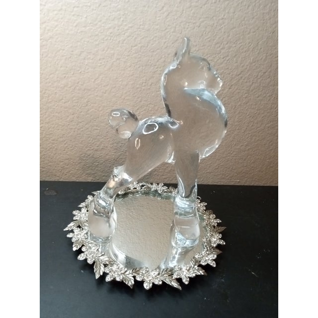 1970s Viking Clear Glass Stag Horse Figurine For Sale In Dallas - Image 6 of 7
