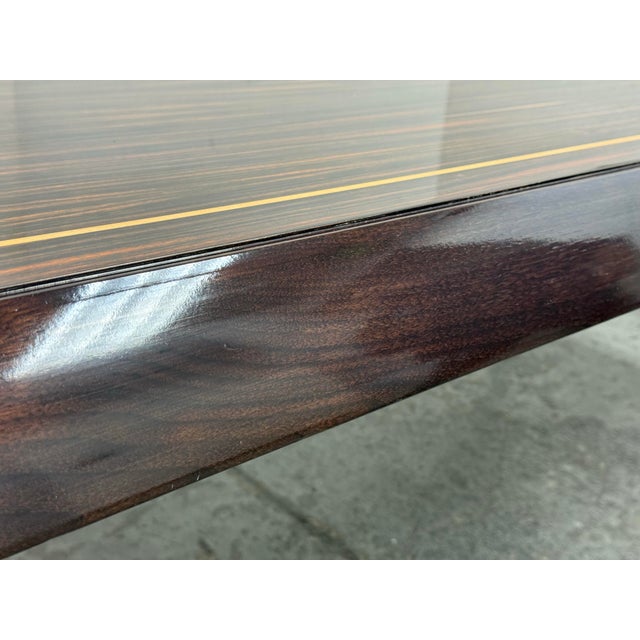 Inner Gaze Custom Design Macassar Ebony Dining Table For Sale - Image 9 of 12