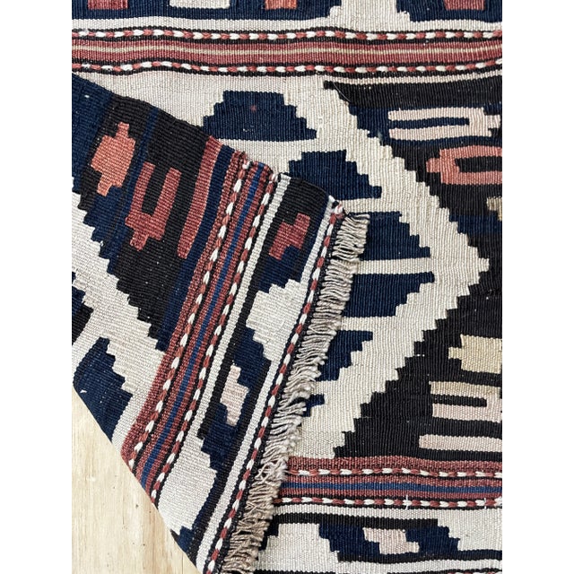 Antique Shahsavan Kilim/Rug, Mafrash C-1900's, For Sale - Image 4 of 8