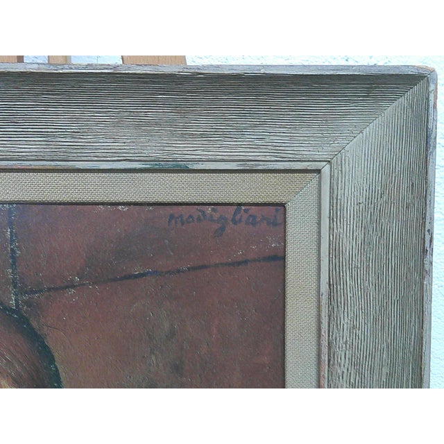Vintage "Portrait of a Girl" Amedeo Modigliani Print Framed For Sale In Los Angeles - Image 6 of 7