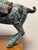 Antique Chinese Cloisonné Prancing Horse Sculpture | Large Republic Period Bronze & Enamel Figurine | Turquoise Scrollwork | 18" Asian Art For Sale - Image 10 of 12