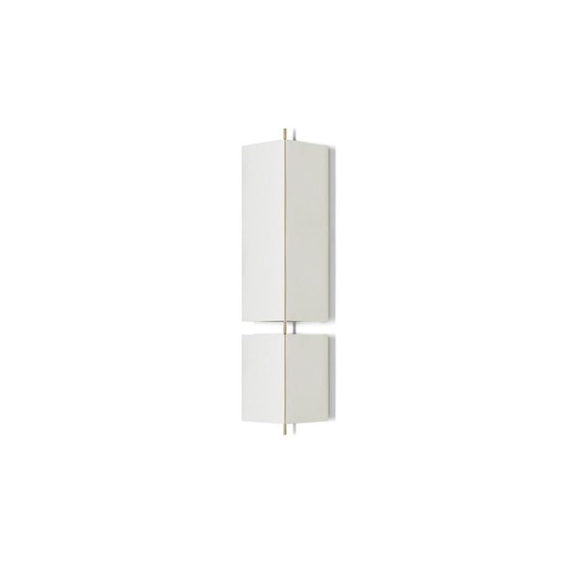 3t09 Bronze Structure and Ivory Fabric 3 Modules Wall Lamp by Neri and Hu for Cassina For Sale - Image 9 of 10