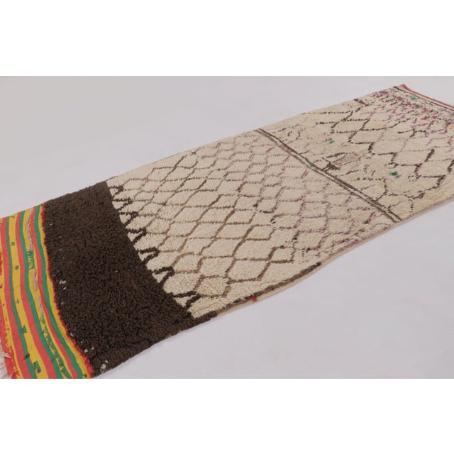 Hand-knotted in high-quality wool, this 5x11 vintage runner is a soulful addition to Rug & Kilim’s Moroccan collection....