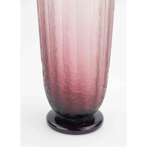 Art Deco Glass Vase by Schneider, 1930s For Sale - Image 3 of 6