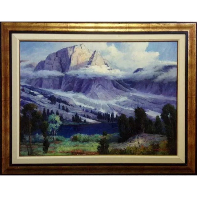 Contemporary Original Landscape Oil Painting Signed Marshall, Framed For Sale