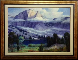 Contemporary Original Landscape Oil Painting Signed Marshall, Framed