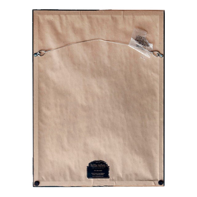 Printmaking Materials Late 19th Century Framed Print From Etching of Artist in the Louvre For Sale - Image 7 of 7