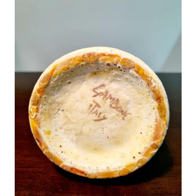 Mid-Century Modern Modern Italian Glazed Ceramic Vase by Bruno Gambone, Italy, 1970s For Sale - Image 3 of 14