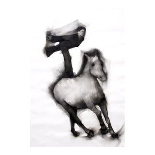 Anna Balance #1, Smoke on Paper, 2014 For Sale