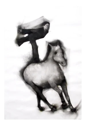 Anna Balance #1, Smoke on Paper, 2014