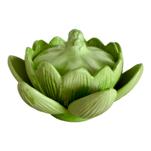Vintage Italian Artichoke Lidded Bowl