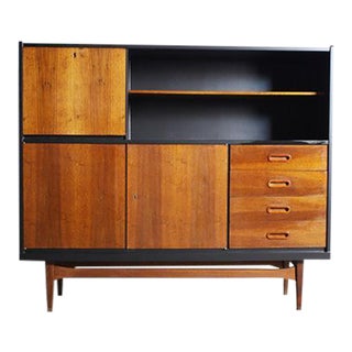 Versatile Two-Tone Danish Mid-Century Bar Cabinet For Sale