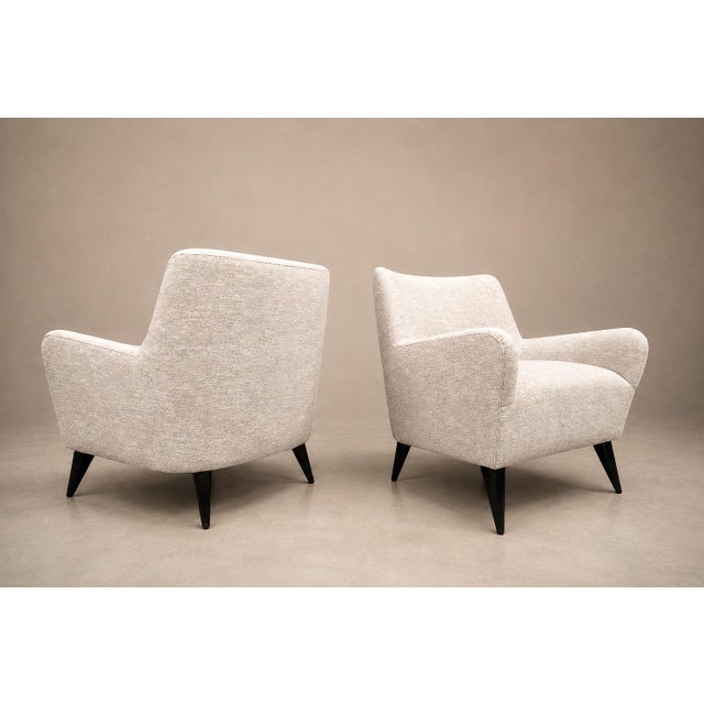 1950s Joaquim Tenreiro Armchairs, Hardwood With Ebonized Legs, Brazil, 1950s For Sale - Image 5 of 16