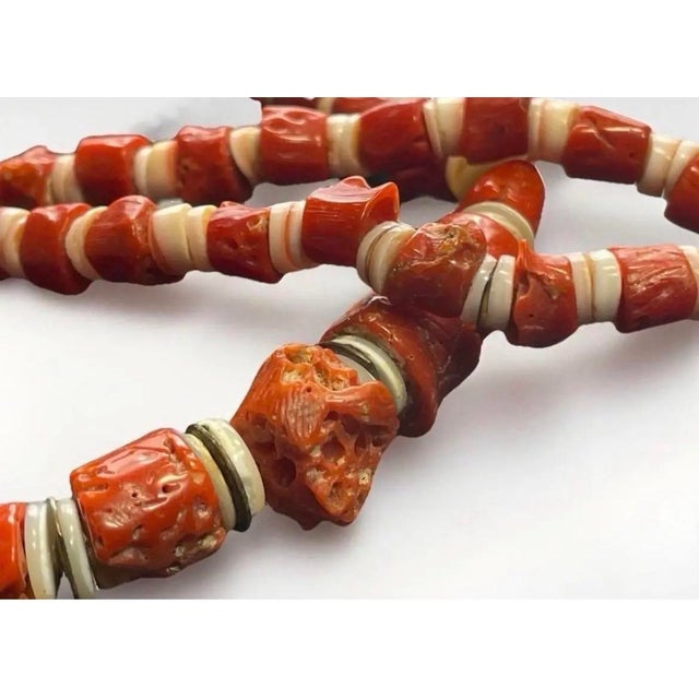 Native American Early 20th Century Large Heishi Shell Necklace. For Sale - Image 3 of 4
