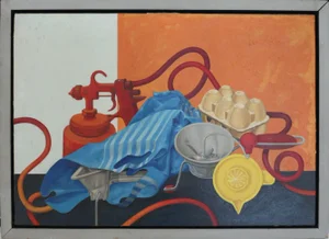 Keiser Pierre, The Red Gun, 1973, Oil on Canvas
