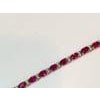 11 Ct Oval Rubies and Diamond Tennis Bracelet 14 Karat Yellow Gold For Sale - Image 16 of 18