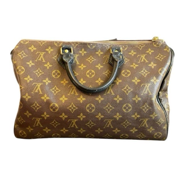 Vintage 80s Louis Vuitton Speedy 35 Bag LV Monogram Canvas Top Handle Old Money AUTHENTIC, comes with authenticity...
