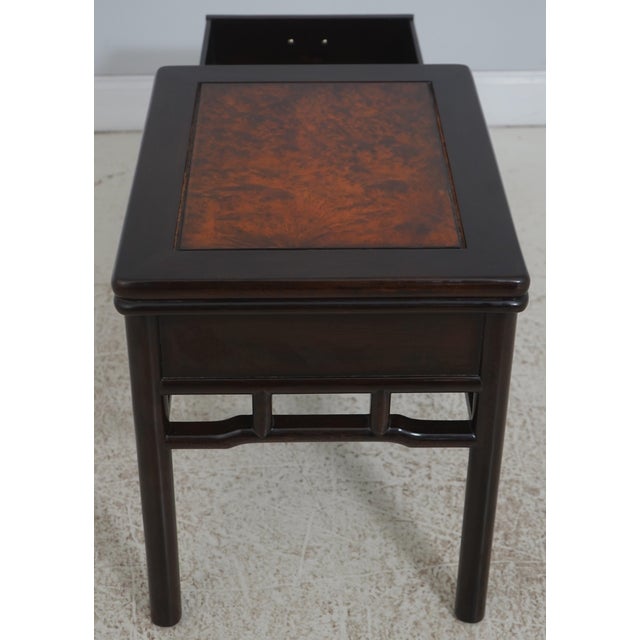 Vintage Rosewood Chinese 1 Drawer Occasional Table For Sale - Image 11 of 16